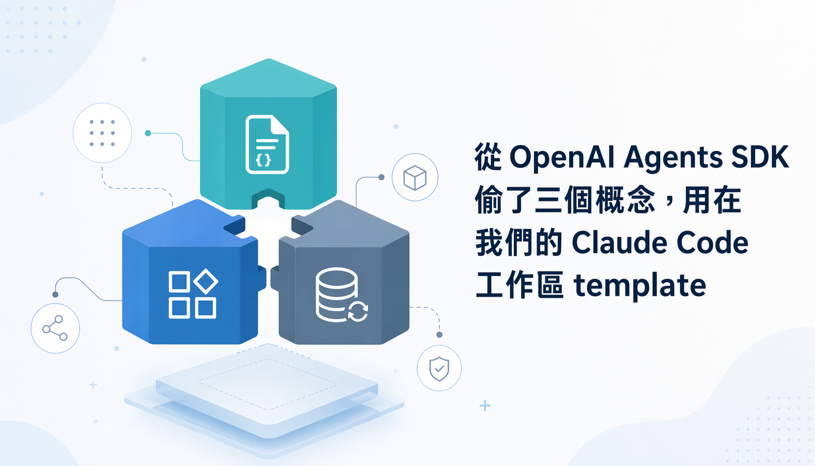 從 OpenAI Agents SDK 偷了三個概念，用在我們的 Claude Code 工作區 template